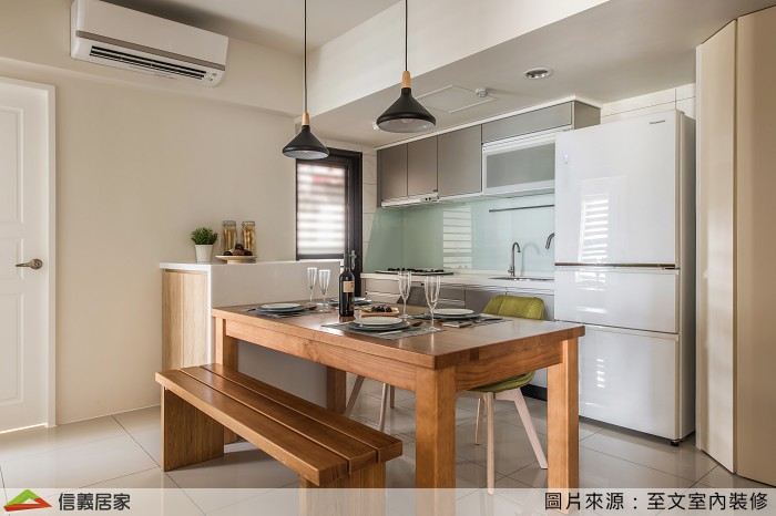 咖啡色餐廳室內裝潢設計，包括餐桌裝潢圖片