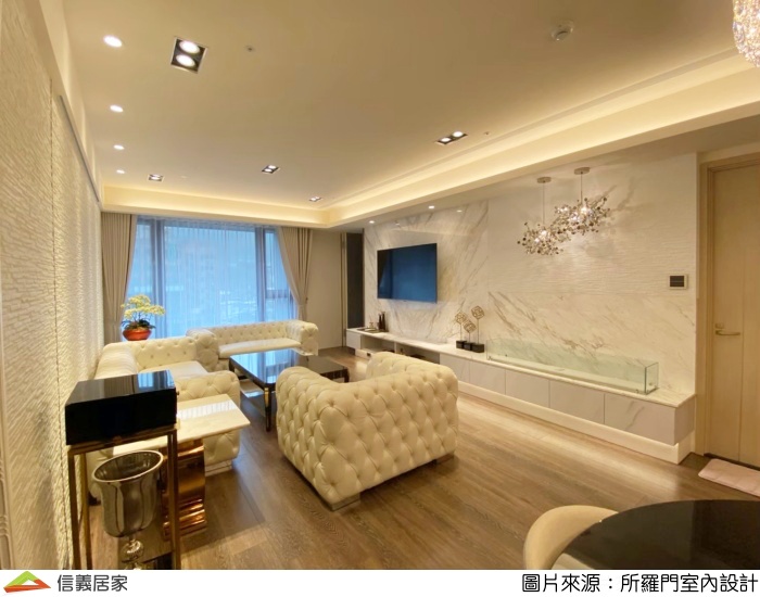 43坪絕美藝廊宅！微奢混搭風，在家用餐彷彿置身宴會廳